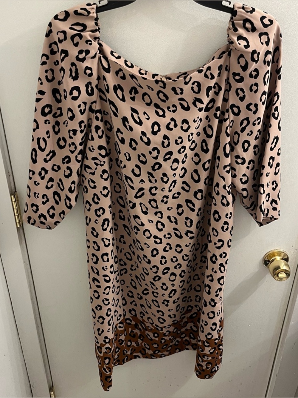 Ann Taylor Factory Animal Print Dress Size 14